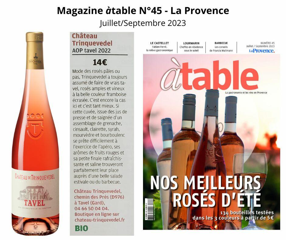Magazine à table n°45 Juillet-Septembre 2023 - La Provence