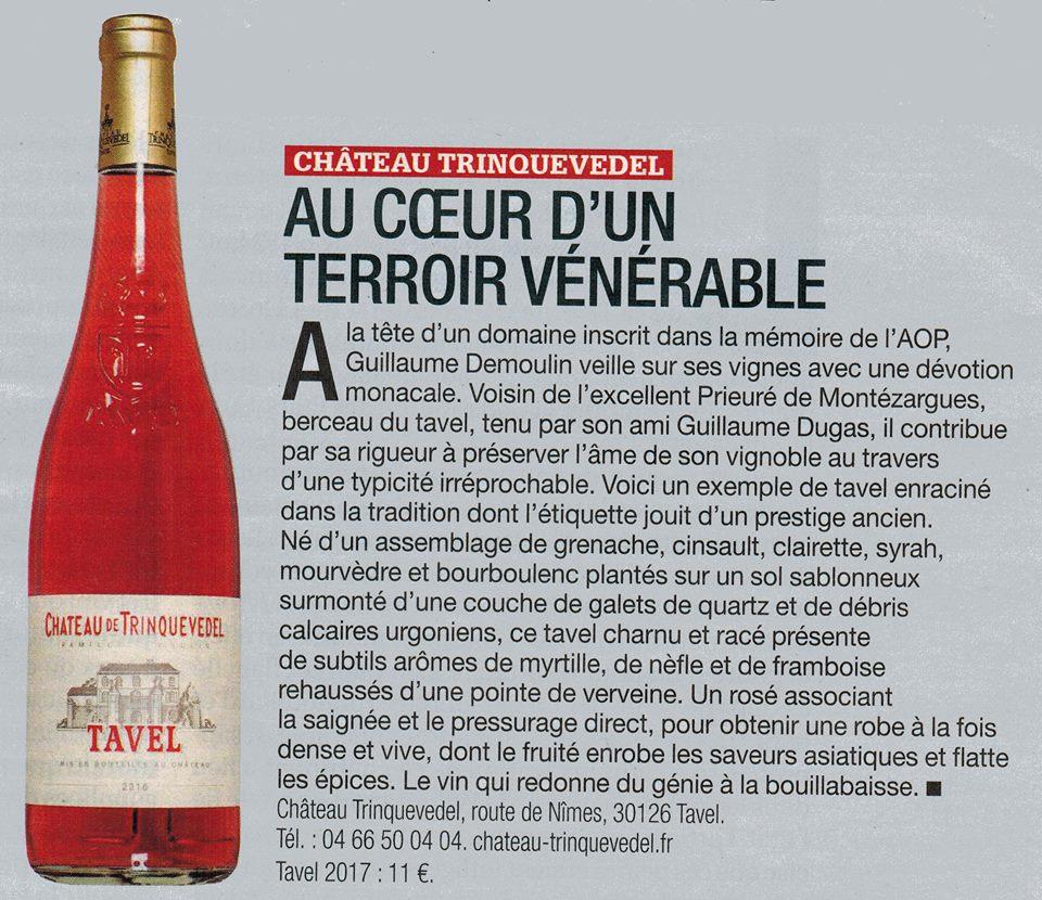 TAVEL, le grand cru du rosé, par Périco Legasse - MARIANNE N°1112