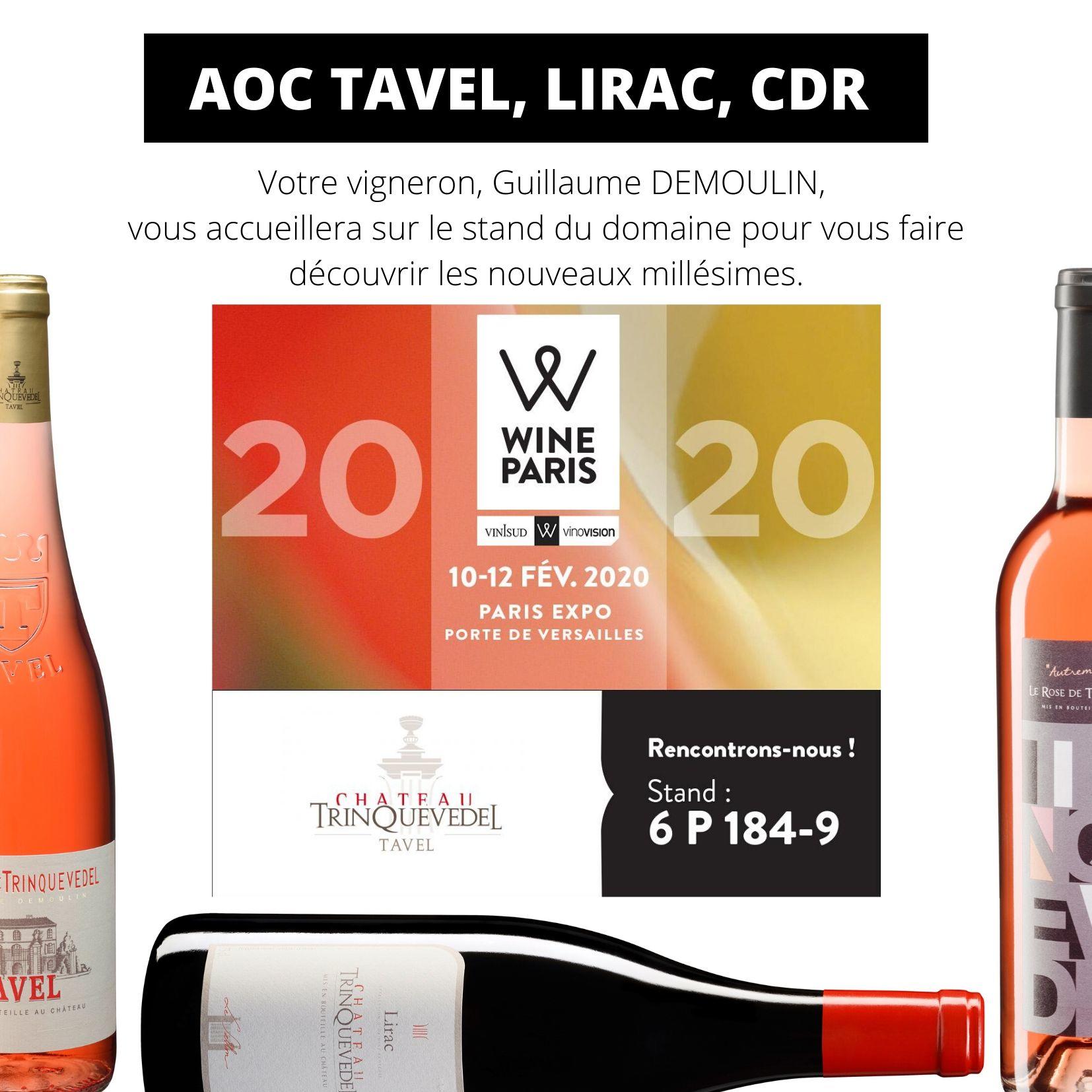 WINE PARIS 2020 : Nous y serons ! Hall 6 Allée P Stand 184-9